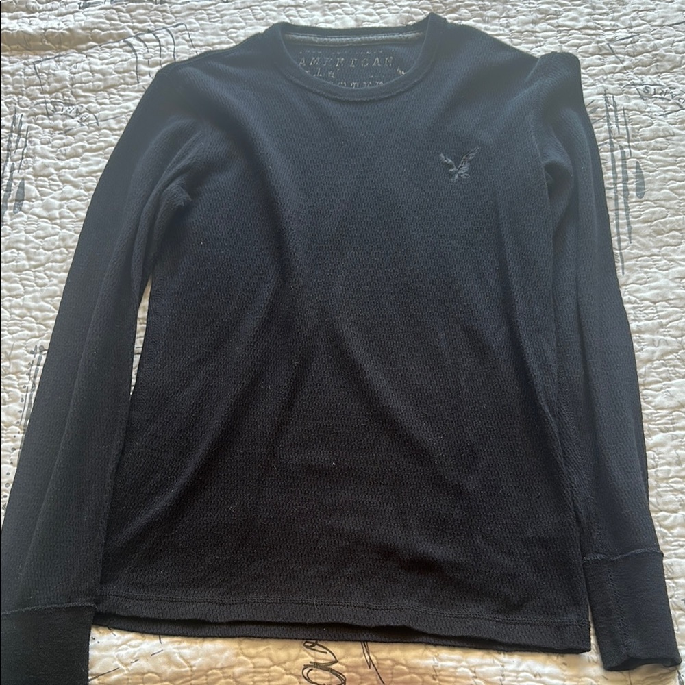 American Eagle Outfitters Black Long Sleeve Tee